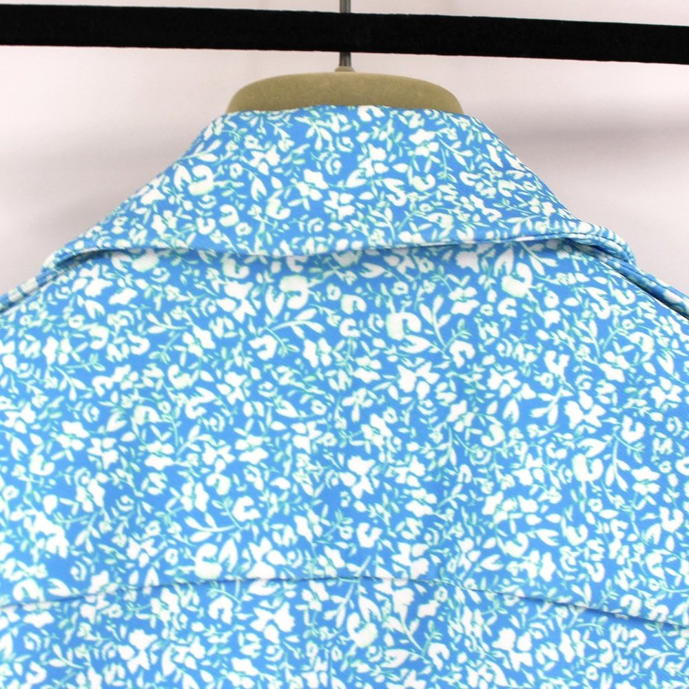 Jonathan Simkhai Owen Ditsy Blue White Floral Crepe Jumpsuit Pants 4 NWT - Picture 8 of 11